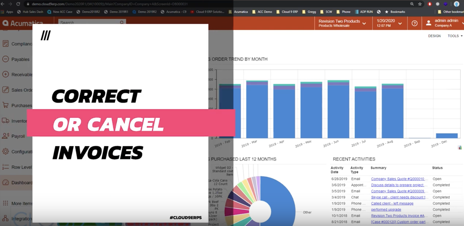 Acumatica-2020-R1-Cancel-and-Correct-Invoices