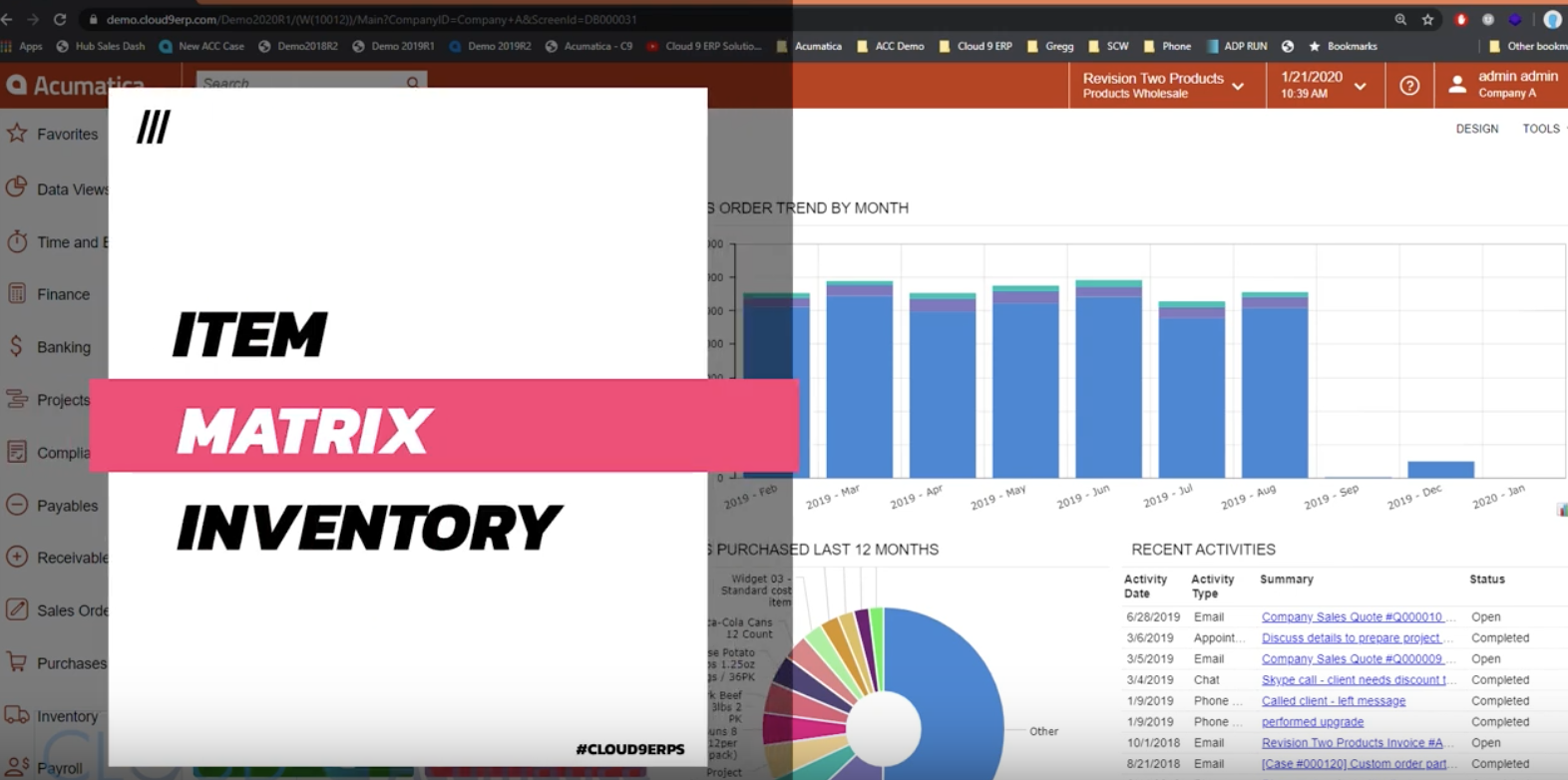 Acumatica-2020-R1-Item-Matrix-Inventory