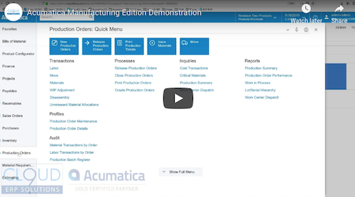 Acumatica-Manufacturing-Edition-Demo-1