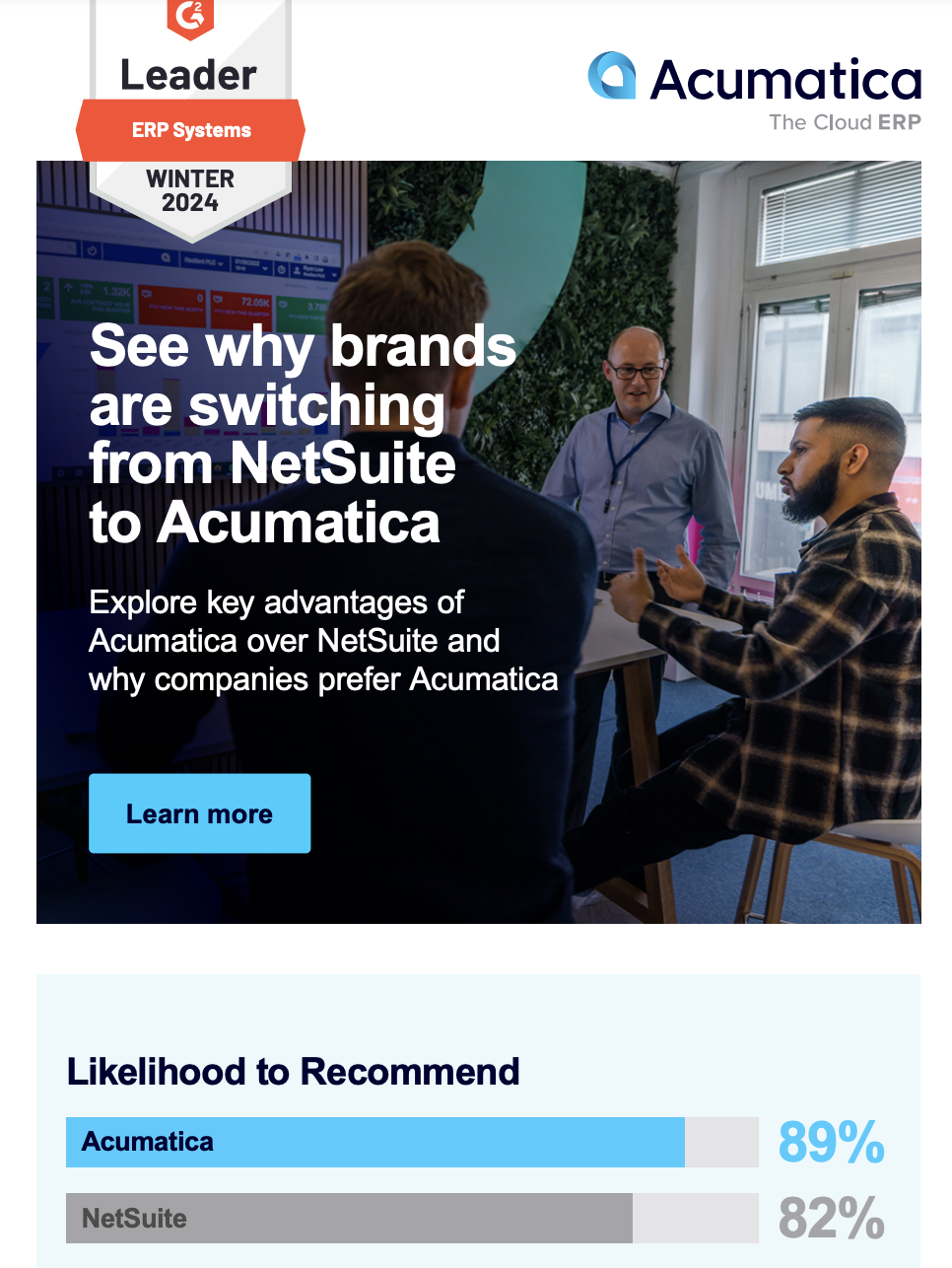 G2 Leader ERP Systems Winter 2024