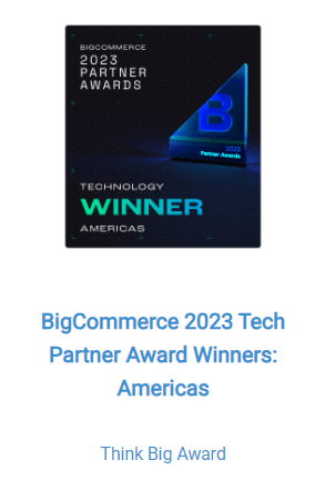 BigCommerce Think Big award